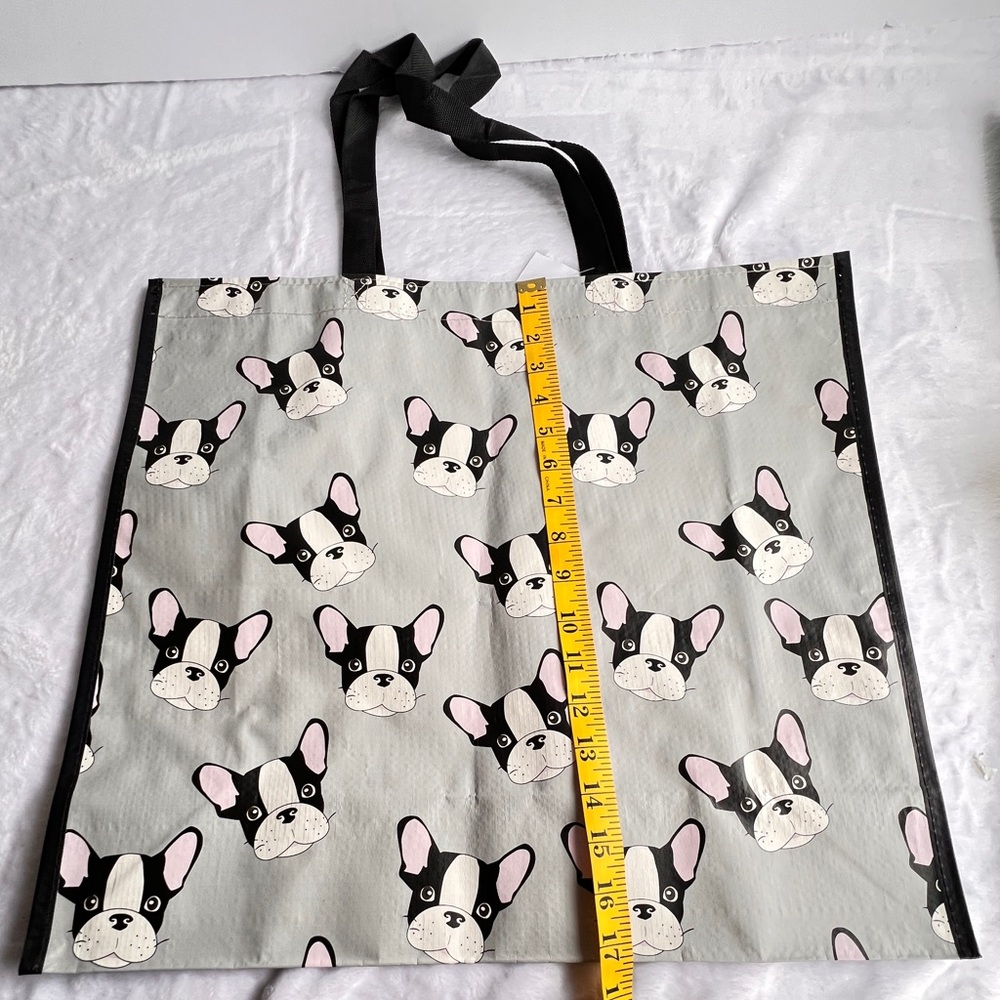 PUGS Extra Large  Reuseable Tote Shopping Bag NEW!